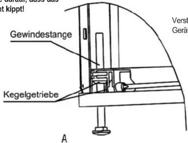 ORANIER GAVI 7557 - Waagerechte Aufstellung und Höhenverstellung - 1