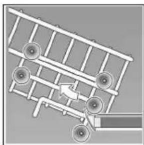 CONSTRUCTA CP530 J9 - Oberkorb mit oberen und unteren Rollenpaaren - 1