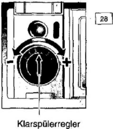 CONSTRUCTA CG 330 J2 - Zugabemenge für Klarspüler einstellen - 1