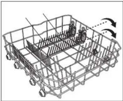 BLOMBERG GSN 9477 - Einklappbare Geschirrhalter am unteren Korb (2-teilig) - 1