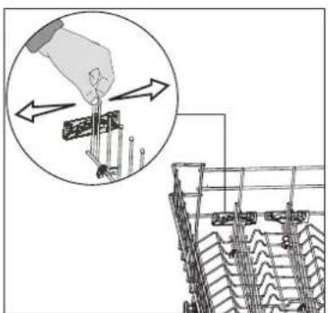 BLOMBERG GSN 9477 - Einklappbare Geschirrhalter am oberen Korb (je nach Modell) - 1