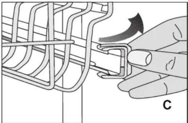 BLOMBERG GSN 9475 X - Höhenverstellung bei unbeladenem Geschirrkorb (abhängig vom Modell) - 1