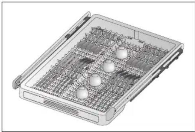 BLOMBERG GIN 9583 X620 - Höhe des leeren oberen Korbes anpassen (je nach Modell) - 2
