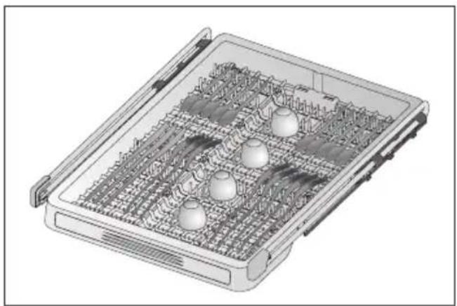 BLOMBERG GIN 9483 ED - Höhe des leeren oberen Korbes anpassen (je nach Modell) - 2
