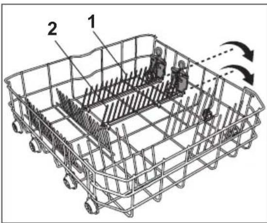 BLOMBERG GIN 9477 E - Einklappbare Geschirrhalter am unteren Korb (2-teilig) (je nach Modell) - 1