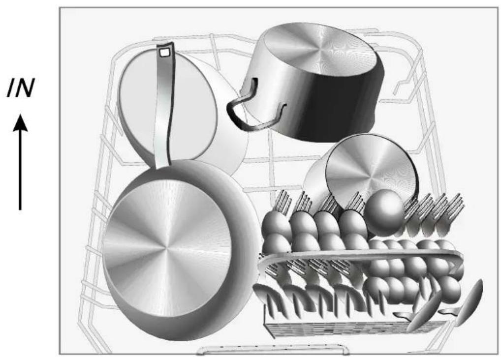 White Knight DW1260 - Loading the Lower Basket - 2