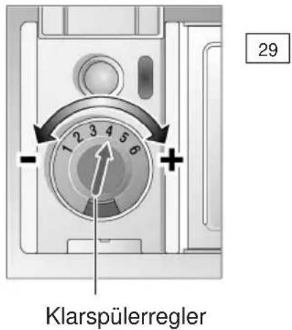 Küppersbusch IG647 - Zugabemenge für Klarspüler einstellen - 1