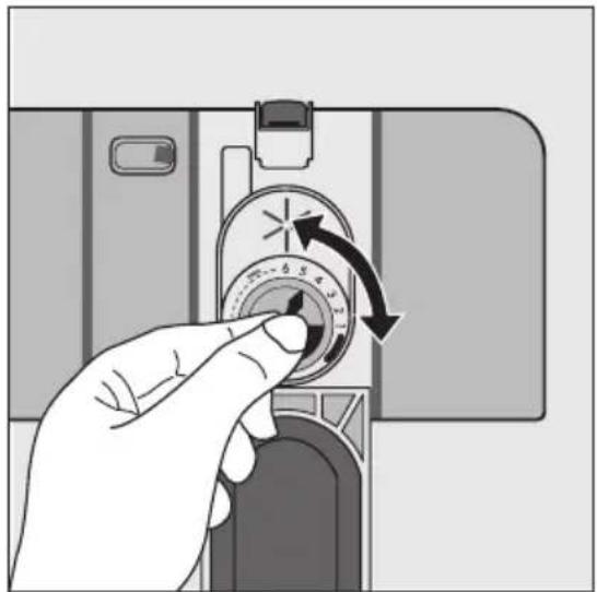 AEG-ELECTROLUX Favorit 88025 VI - Einstellung des Klarspüldosierers - 1