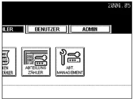 2004.05 ILER BENUTZER ADMIN KEN ZÄHLER ABTEILUNG ZÄHLER ABT. MANAGEMENT