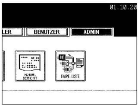 01.10.20 LER BENUTZER ADMIN KOMM. BERicht 011 -002 -003 EMPF. LISTE