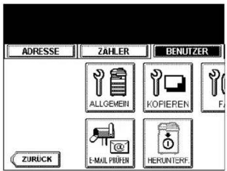 ADRESSE ZÄHLER BENUTZER ALLGEMEIN KOPIEREN F ZURÜCK E-MAIL PRÜFEN HERUNTERF.