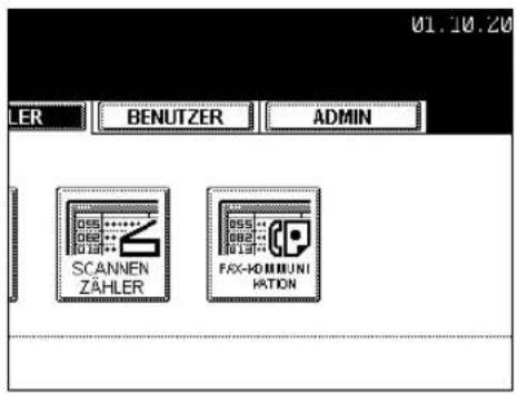 01.10.20 LER BENUTZER ADMIN SCANNEN ZÄHLER FAX-KOMMUNI RATION