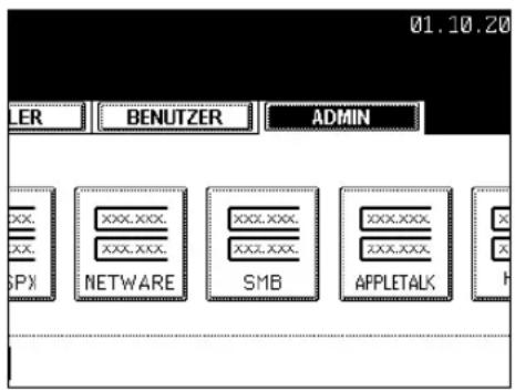 01.10.20 LER BENUTZER ADMIN XXXXXXX XXXXXXX NETWARE SMB XXXXXXX XXXXXXX APPLETALK