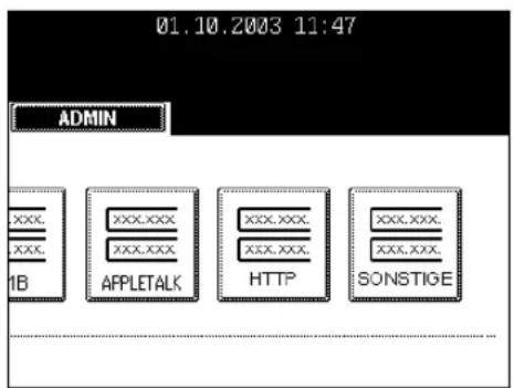 01.10.2003 11:47 ADMIN XXX. XXX. XXX. 1B XXX.XXX XXX.XXX APPLETALK XXX.XXX. XXX.XXX. HTTP XXX.XXX. XXX.XXX. SONSTIGE
