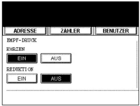 ADRESSE ZÄHLER BENUTZER EMPT-DRUCK KÜRZEN EIN AUS REDUKTION EIN AUS