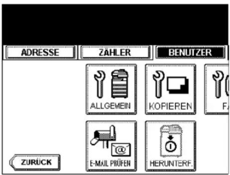 ADRESSE ZÄHLER BENUTZER ALLGEMEIN KOPIEREN F. ZURÜCK E-MAIL PRÜFEN HERUNTERF.