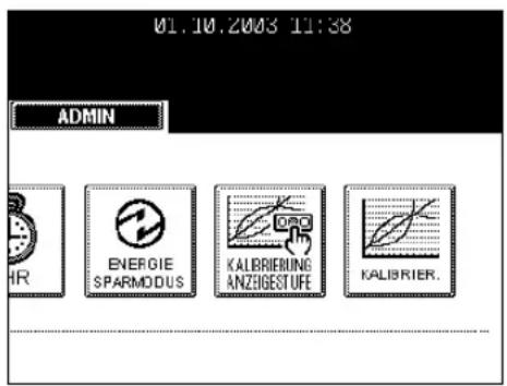 01.10.2003 11:38 ADMIN HR ENERGIE SPARMODUS KALBRIERUNG ANZIGESTUFE KALBRIER.