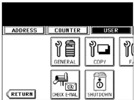 ADDRESS COUNTER USER GENERAL COPY F RETURN CHECK E-MAIL SHUTDOWN