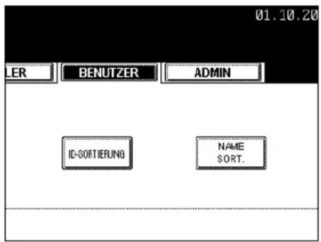 01.10.20 ER BENUTZER ADMIN ID-SOFTIERUNG NAME SORT.