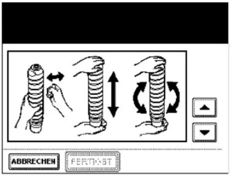 ABBRECHEN FERTPOST