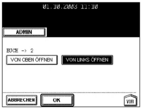 01.10.2003 11:10 ADMIN BJCE -> 2 VON CBEN ÖFFNEN VON LINKS ÖFFNEN ABBRECHEN OK VORI