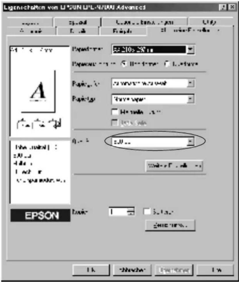 EPSON EPL-N7000 - Ändern der Druckqualität von Ausdrucken - 1