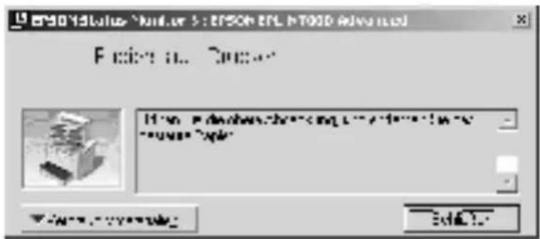 EPSON EPL-N7000 - Meldungsfenster - 1