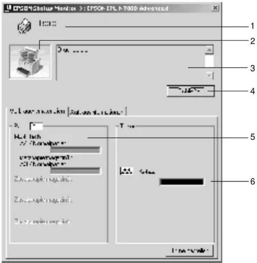 EPSON EPL-N7000 - Informationen zum Druckerstatus - 1
