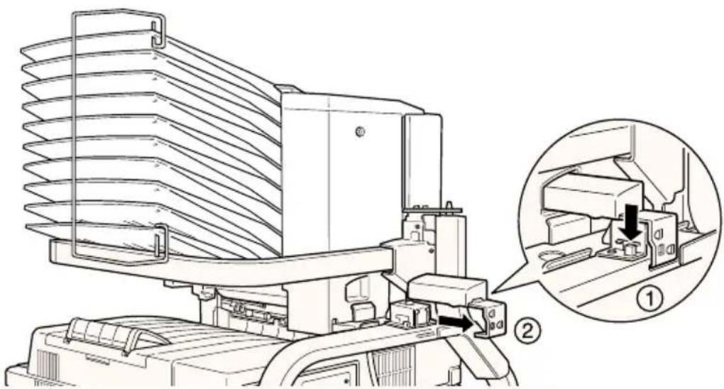 EPSON EPL-N4000 - Multischachteinheit entriegeln - 1