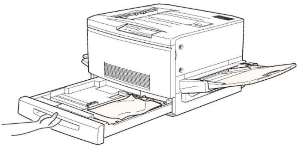 EPSON EPL-C8200 - Papierstau in der Papierkassette beseitigen - 1