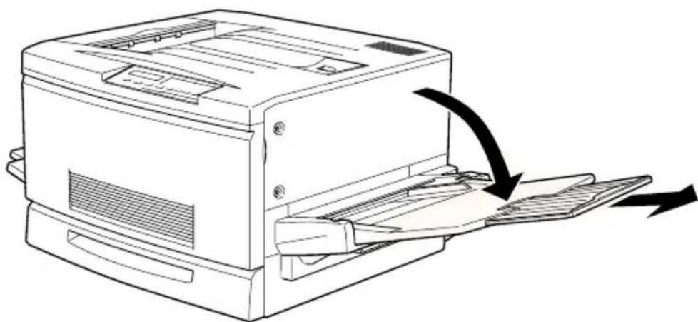 EPSON EPL-C8200 - Medien in das MZ-Papierfach einlegen - 1