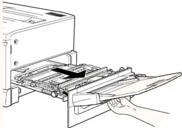 EPSON EPL-C8200 - Papierstau im MZ-Papierfach beseitigen - 2