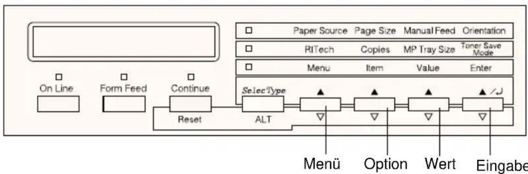 EPSON EPL-C8200 - Wie die Einstellungen vorgenommen werden - 1