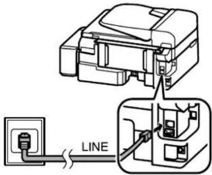 EPSON EcoTank L555 - Bei Verwendung einer ausschließlich für das Fax vorgesehenen Telefonleitung - 1