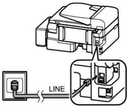 EPSON EcoTank L555 - Bei Verwendung einer mit einem Telefonggerät geteilten Telefonleitung - 1