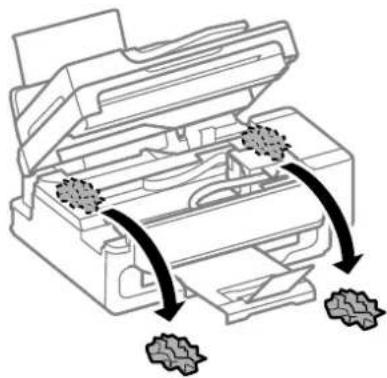 EPSON EcoTank L555 - Entfernen von gestautem Papier aus dem Inneren des Geräts - 4