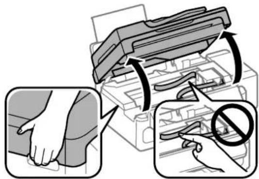 EPSON EcoTank L555 - Entfernen von gestautem Papier aus dem Inneren des Geräts - 2
