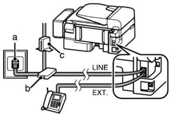 EPSON EcoTank L555 - Anschluss an DSL - 1