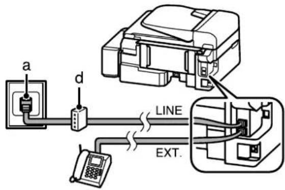 EPSON EcoTank L555 - Anschluss an ISDN (eine Telefonnummer) - 1