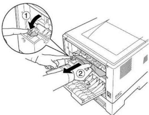 EPSON AcuLaser M2410 - Papierstau im Bereich der Rückabdeckung - 2