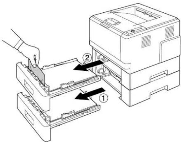 EPSON AcuLaser M2310 - Papierstau im 250-Blatt-Papiermagazin - 1