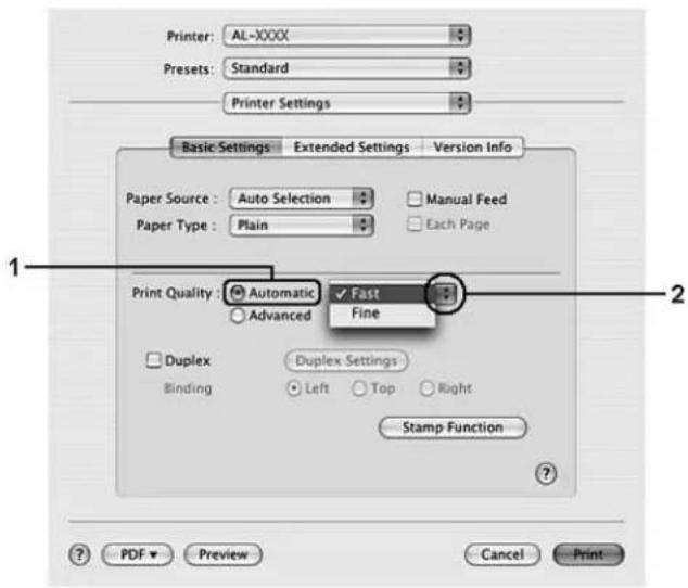 EPSON AcuLaser M2310 - Mac OS X - 1