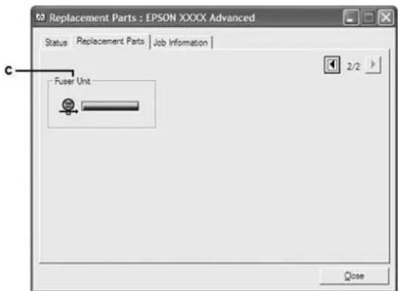 EPSON AcuLaser M8000 - Verschleißteile-Informationen - 2