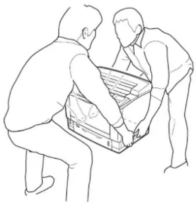 EPSON AcuLaser M8000 - Aufstellen des Druckers - 1