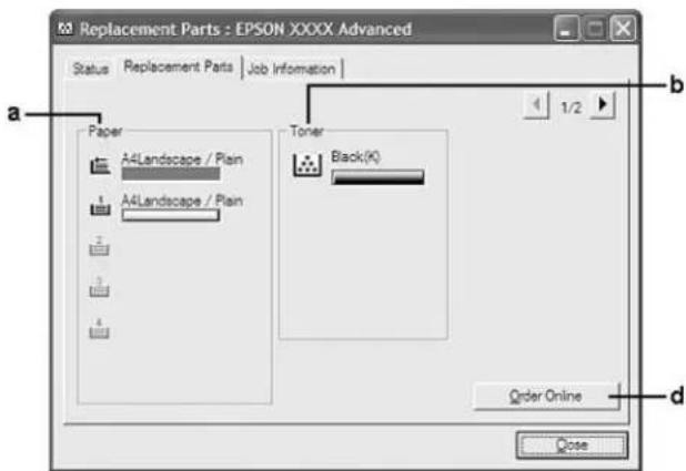 EPSON AcuLaser M8000 - Verschleißteile-Informationen - 1