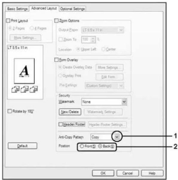 EPSON AcuLaser M8000 - Hinweis: - 1
