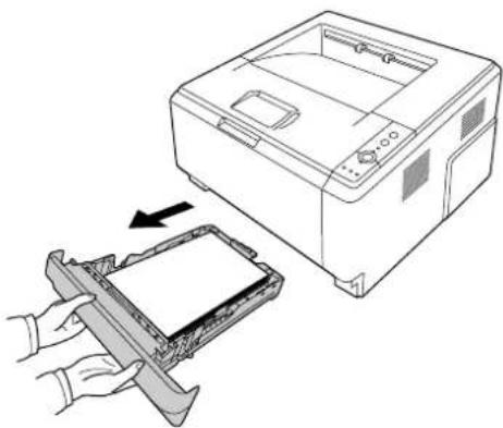 EPSON AcuLaser M2010 - Papierstau rund um das DM-Papierfach - 1