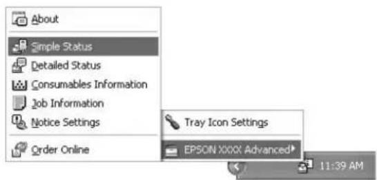 EPSON AcuLaser M2010 - Aufrufen von EPSON Status Monitor - 1