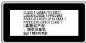 EPSON AcuLaser CX37 - Aufkleber zu Laserstrahlung - 2