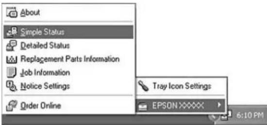 EPSON AcuLaser C9200 - Aufrufen von EPSON Status Monitor - 1